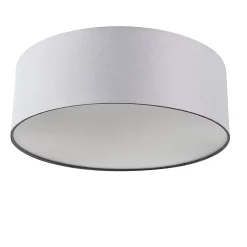 Plafonnier gris 30 cm avec LED - Drum LED