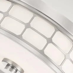 Plafonnier Guardian 2 lumières Abat-Jour Verre Opale