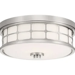 Plafonnier Guardian 2 lumières Abat-Jour Verre Opale