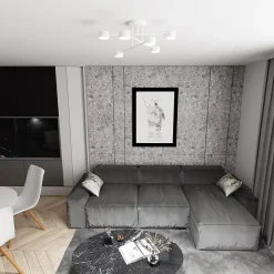 Plafonnier HALO 6 WHITE, Emibig Lighting, Fabriqué en EU