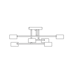 Plafonnier HALO 6 WHITE, Emibig Lighting, Fabriqué en EU
