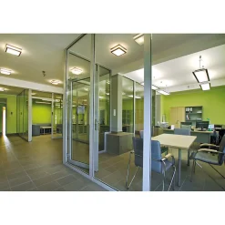 Plafonnier hermétique IP44 Acier Nickel Mur/Plafond E27 JURBA DL-218L