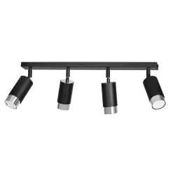 Plafonnier HIRO 4 BL/CHROME, Emibig Lighting, Fabriqué en EU