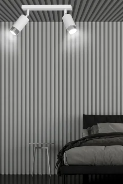 Plafonnier HIRO 2 WH/CHROME, Emibig Lighting, Fabriqué en EU