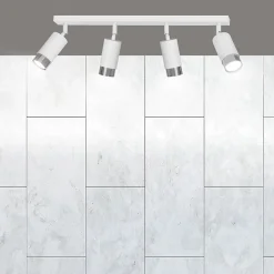 Plafonnier HIRO 4 WH/CHROME, Emibig Lighting, Fabriqué en EU