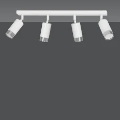 Plafonnier HIRO 4 WH/CHROME, Emibig Lighting, Fabriqué en EU