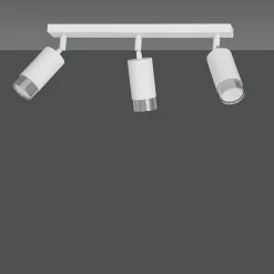 Plafonnier HIRO 3 WH/CHROME, Emibig Lighting, Fabriqué en EU