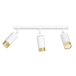 Plafonnier HIRO 3 WH/GOLD, Emibig Lighting, Fabriqué en EU