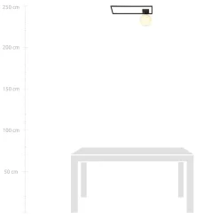 Plafonnier IMAGO 1A BLACK/OPAL, Emibig Lighting, Fabriqué en EU