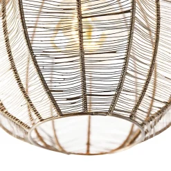 Plafonnier industriel bronze avec noir - Dong