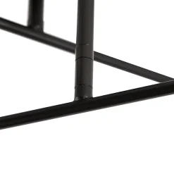 Plafonnier industriel noir avec or 6 lumières - Sydney