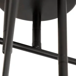 Plafonnier industriel noir avec or 6 lumières - Sydney