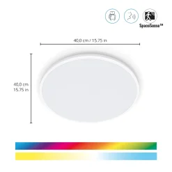 Plafonnier intelligent LED intégrée blanc froid à chaud + RGB Rune Wiz 2100lm 21W