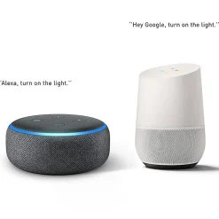 Plafonnier intelligent noir IP44 2 lumières avec Wifi ST64 - Charlois