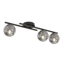 Plafonnier KAIRO 3 BL GRAFIT, Emibig Lighting, Fabriqué en EU