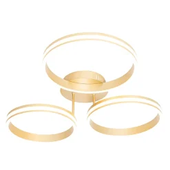 Plafonnier laiton avec LED 3 niveaux de luminosité 3 lumières - Navara