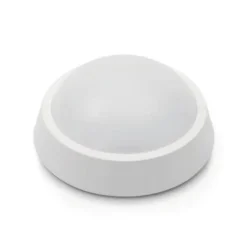 Plafonnier LED - SILUMEN - 8W - Blanc Rond - IP65 - 640 Lumens