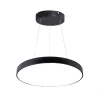 Plafonnier LED - SILUMEN - 54W - 60cm - Blanc Chaud 2300K - Noir - Design Contemporain
