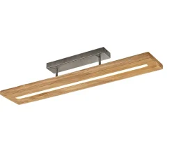 Plafonnier LED bois naturel style moderne 3400 lumens - Trio - Brad