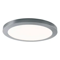 Plafonnier LED BONUS metal plastique chrome blanc interchangeable LED fixes diametre 33 cm