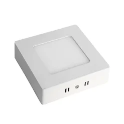 Plafonnier led Carré en saillie 6W 120x120mm Blanc Neutre 4000K
