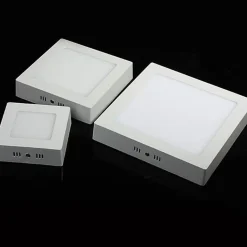 Plafonnier led Carré en saillie 6W 120x120mm Blanc Neutre 4000K