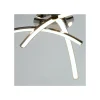 Plafonnier LED chromé design 3 branches - Ova
