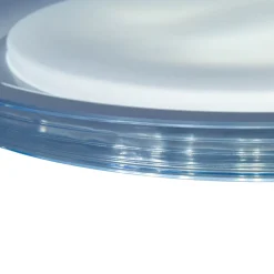 Plafonnier LED CLAIRE D 50.5cm H 7.5cm metal plastique blanc 1600lm dimmable CCT 3000 a 5000K LEDs integrees veilleuse