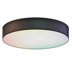 Plafonnier LED connecté Smart RGB Ø40 cm noir IP20 24W 2350lm Calex