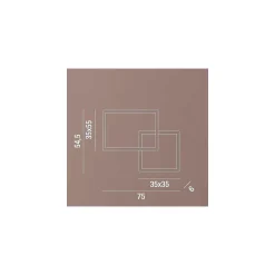 Plafonnier LED Cross 6595 B CT Perenz