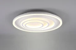 Plafonnier Led dimmable blanc mat 40W télécommande incluse - Trio - Kagawa