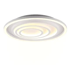 Plafonnier Led dimmable blanc mat 40W télécommande incluse - Trio - Kagawa