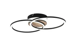 Plafonnier LED dimmable rond effet bois IP20 Ø30 x L.50 cm Trio
