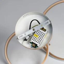 Plafonnier LED double anneau doré - Bellagio