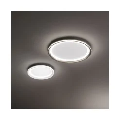 Plafonnier LED EDGE Gris Titane 38W Perenz en aluminium