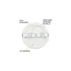 Plafonnier LED Encastrable Dimmable AC220/240V 12W 850lm 100 IP40/20 IK08 166mm - CCT perçage 50mm