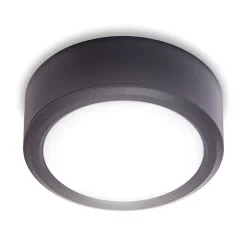 Plafonnier LED encastrable rond avec transformateur intégré, IP44, 2 types de fixation, extra plat, 800 Lumens, CCT