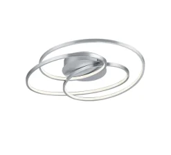 Plafonnier LED intégré 38,5W, 5000 lm, 3000K, Nickel mat - Trio - Gale