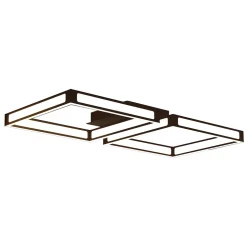 Plafonnier LED intégrée Altaflor IP20 3040lm 24W L.65 x l.30x H.7 cm Eglo noir