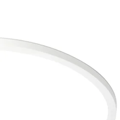 Plafonnier LED intégrée dimmable 3000lm 24W IP44 blanc froid, blanc neutre et blanc chaud GoodHome Flush blanc mat h.2.5 x ø42 cm