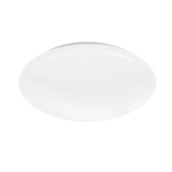 Plafonnier LED intégrée 1000lm 8W blanc neutre GoodHome Leto blanc H.8 x Ø25 cm