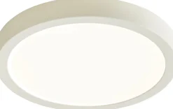 Plafonnier LED intégrée 1200lm 12W blanc froid GoodHome Aius mat blanc H.2.5 x Ø21.5 cm