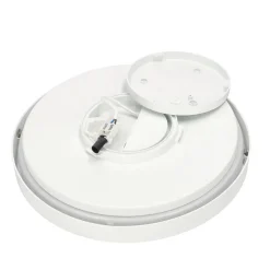 Plafonnier LED intégrée 18W 1800 lm anneau blanc 29,5 cm 4000K blanc neutre IP44 PERETI EDO777608 EDO