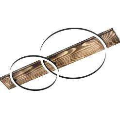 Plafonnier LED intégrée 2x12W Eglo Boyal blanc chaud L.78 x l.40 x H.9 cm