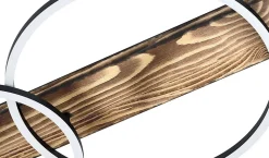 Plafonnier LED intégrée 2x12W Eglo Boyal blanc chaud L.78 x l.40 x H.9 cm