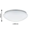 Plafonnier LED Leonis Détecteur de mouvement crépusculaire (HF) IP44 4000K 780lm 230V 10,5W Blanc