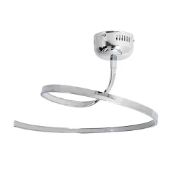 Plafonnier LED 'Loop Line' 25 W chromé