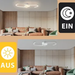 Plafonnier LED NETTLIFE salon 24W plafonnier moderne 3000K pour couloir cuisine