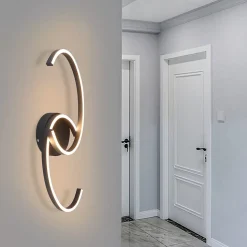 Plafonnier LED NETTLIFE salon 24W plafonnier moderne 3000K pour couloir cuisine