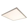 Plafonnier LED NICO metal plastique blanc LED fixes nombreuses fonctions pour bureau cabinet ou atelier 59,5 x 59,5 cm